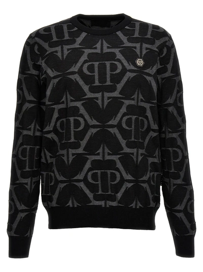 Philipp Plein Chrome Sweater, Cardigans Black