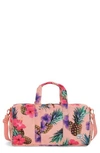 Herschel Supply Co Novel Canvas Duffel Bag - Pink In Peach Pineapple