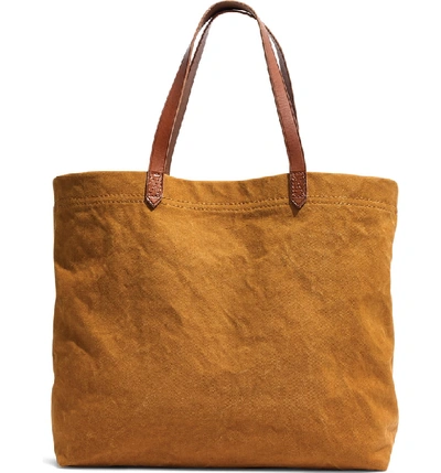 Madewell Canvas Transport Tote - Brown In Acorn