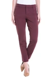 Liverpool Jeans Company Kelsey Knit Trousers In Aubergine