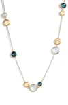 Marco Bicego Marco Biecego Jaipur 18k Yellow Gold London Blue Topaz Necklace In Yellow Gold/ Swiss Blue Topaz