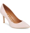 Calvin Klein 'gayle' Pointy Toe Pump In Petal Pink Leather