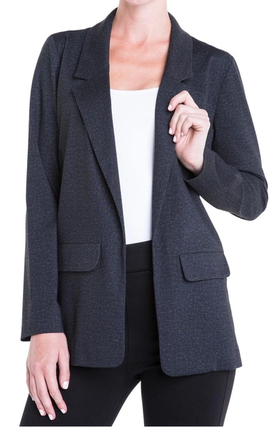 Liverpool Boyfriend Blazer In Grey Heather Tweed