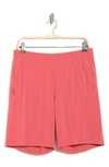 Z By Zella Traverse Woven Shorts In Red Mineral