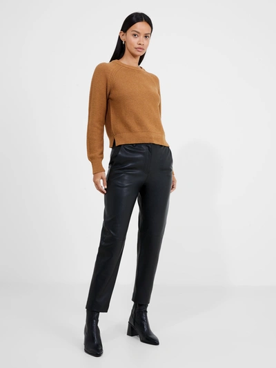 French Connection Connie Leather Trousers Black