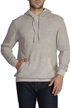 Tailorbyrd Cozy Hooded Sweater In Light Grey Heather