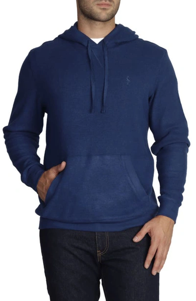 Tailorbyrd Cozy Hooded Sweater In Royal