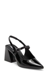 Steve Madden Hailsey Slingback Pump In Black Patent