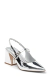 Steve Madden Hailsey Slingback Pump In Silver Metallic