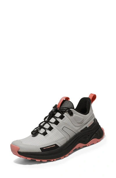 Nortiv8 Waterproof Hiking Sneaker In Grey Pink