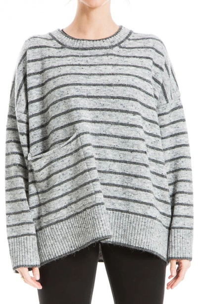 Grey Max Studio Sweaters Max Studio Oversize Asymmetric Pocket - Main Image
