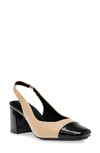 Anne Klein Landan Slingback Pump In Biscotti/ Black