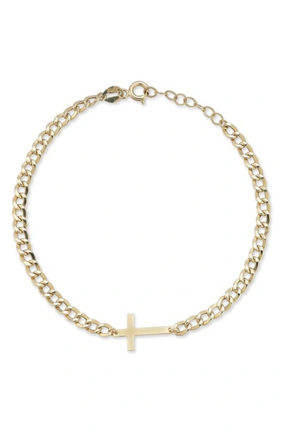 Ember Fine Jewelry 14k Yellow Gold Cross Bracelet