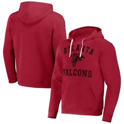 Nfl X Darius Rucker Collection By Fanatics Red Atlanta Falcons Coaches Pullover Hoodie
