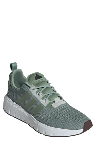 Adidas Originals Swift Run 23 Running Shoe In Green/green/wonder Silver