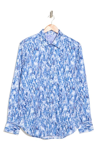 Robert Graham Demeri Cotton Button-up Shirt In Blue