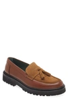 Vinny's Richee Penny Loafer In Brown/ Light Brown Suede