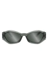 Dior The Signature B1u Butterfly Sunglasses In Grey Smoke Mirror
