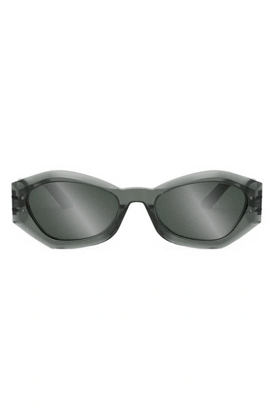 Dior The Signature B1u Butterfly Sunglasses In Grey Smoke Mirror