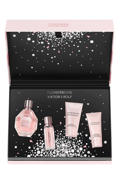 Viktor & Rolf Flowerbomb 4-piece Fragrance Gift Set $273 Value In White