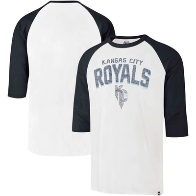 47 ' Cream Kansas City Royals City Connect Crescent Franklin Raglan Three-quarter Sleeve T-shirt
