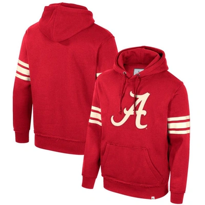 Colosseum Crimson Alabama Crimson Tide Saluting Pullover Hoodie