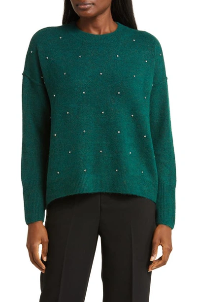 Vince Camuto Crystal Detail Sweater In Wise