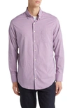 Peter Millar Ashbury Classic Fit Tattersall Plaid Performance Button-down Shirt In Radish