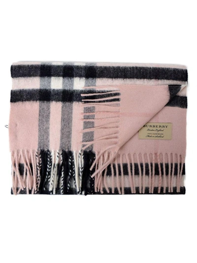 Burberry Classic Check Scarf In 5317b Ash Rose
