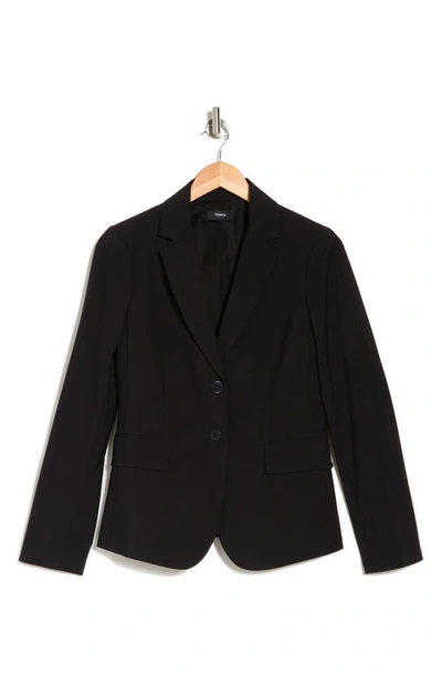 Theory Carissa Good Wool Blazer In Black