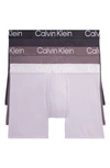 Calvin Klein Ultra-soft Modern 3-pack Stretch Modal Boxer Briefs In Imz Sparrow/ Pha
