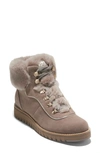 Cole Haan Zerogrand Explore Upstate Waterproof Genuine Shearling Hiking Boot In Irish Coffee