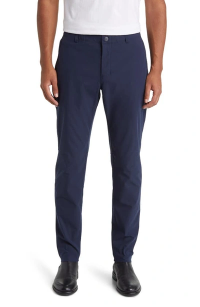 Reigning Champ Primeflex™ Water Repellent Straight Leg Trousers In Navy