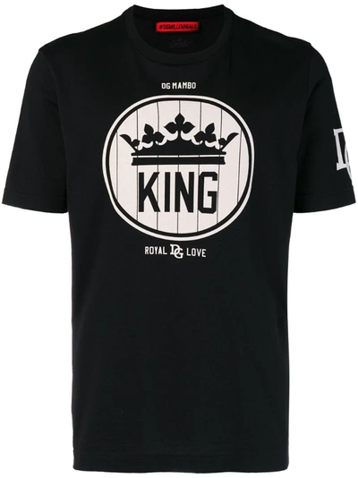 Dolce & Gabbana Dolce And Gabbana Black Crown King T-shirt