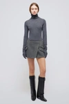 Jonathan Simkhai Payton Skirt In Black Herringbone
