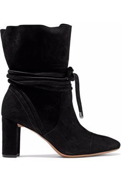 Alexandre Birman Woman Betsy Suede Ankle Boots Black