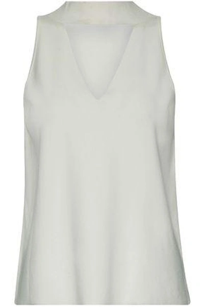 Milly Woman Cutout Stretch-knit Top White
