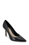 Kenneth Cole New York Romi Pointed Toe Pump In Black Leather