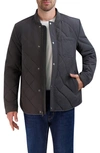 Cole Haan Water Resistant Diamond Quilted Jacket In Smoke