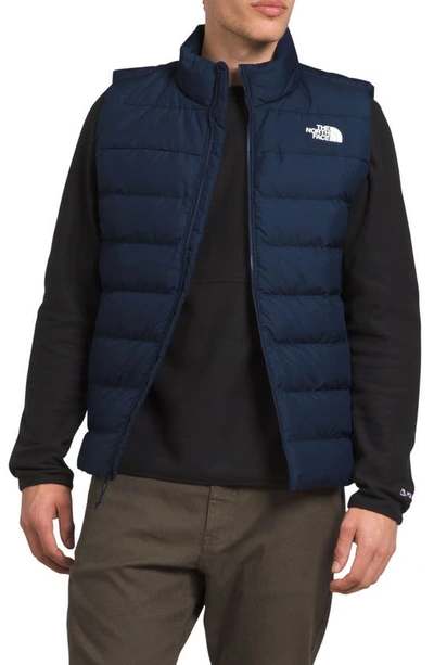 The North Face Aconagua 3 Puffer Vest In Summit Navy