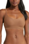 Chantelle Lingerie Soft Stretch Scoop Padded Bralette In Cocoa