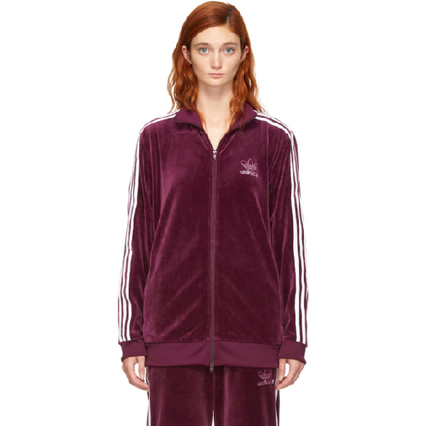 bb track jacket maroon