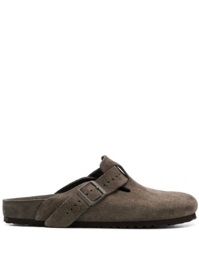 Rick Owens X Birkenstock Boston Clogs In Grey | ModeSens