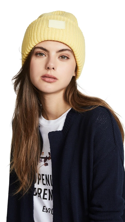 Acne Studios Pansy N Face Hat In Pale Yellow