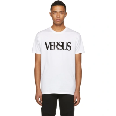 Versus Bruce Weber Graphic T-shirt In Optical White