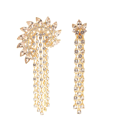 Oscar De La Renta Embellished Clip-on Earrings In Gold