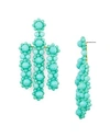 Kate Spade The Bead Goes On Statement Earrings In Turquoise