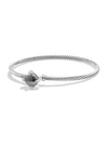 David Yurman Châtelaine® Diamond & Gemstone Cabled Bracelet In Hematine