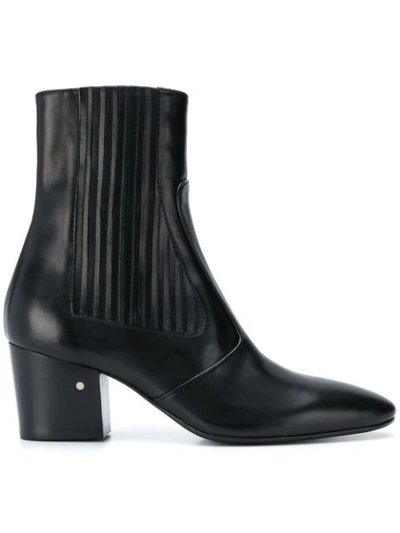 Laurence Dacade Ringo Pleated Leather Bootie In Black