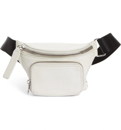 Kara Leather Bum Bag - White